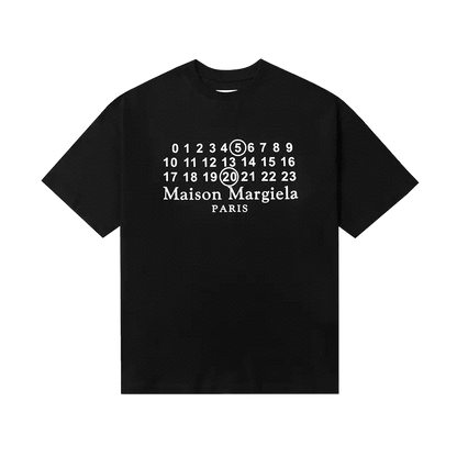 Maison Margiela pixelated number logo t-shirt.