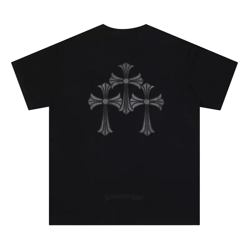 Chrome Hearts t-shirt featuring a distinctive black triple cross