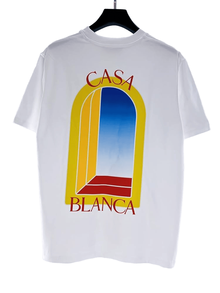 Casablanca Printed Tee in L'Arche De Jour