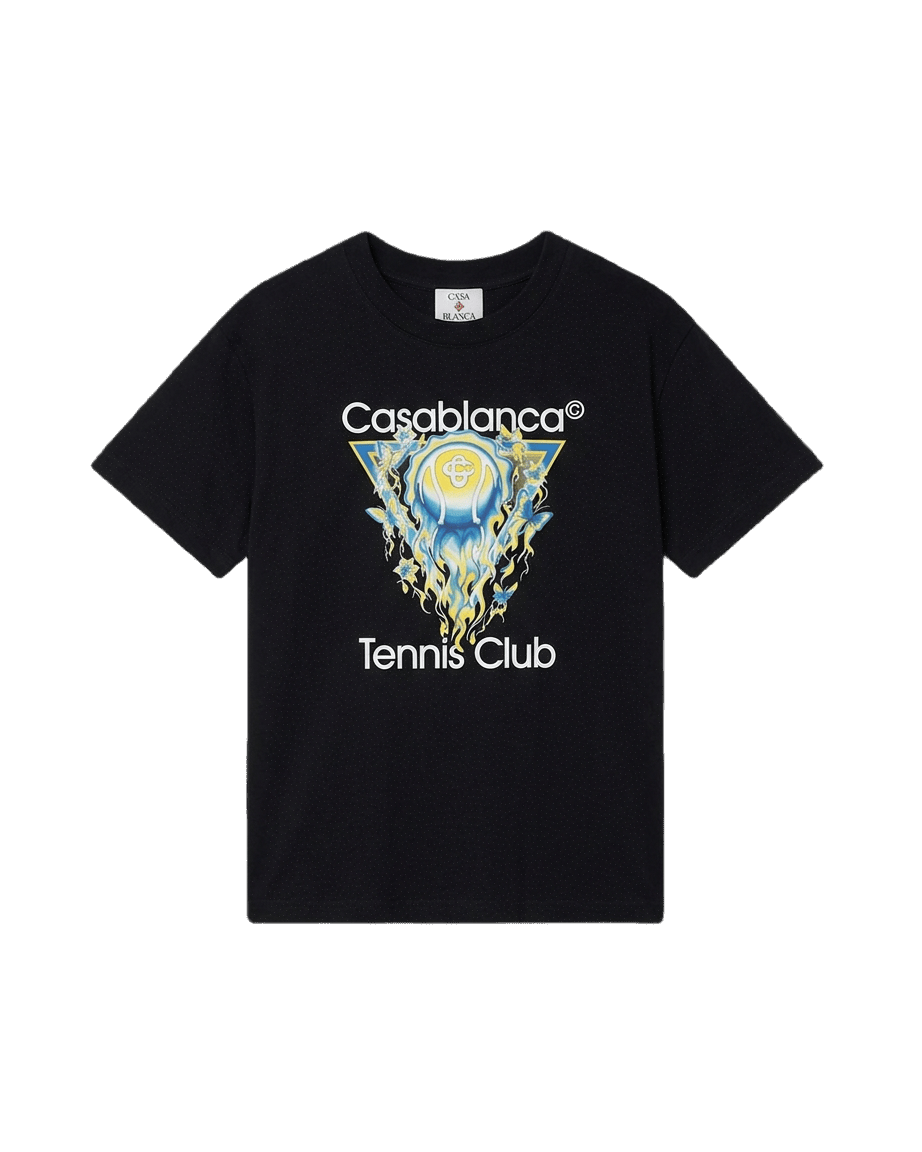 CasablancaTennis Club T-Shirtfeaturing a tennis ball motif