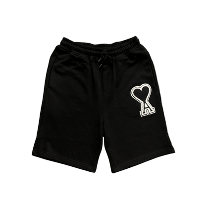 AMI Paris "Ami de Cœur" cotton short