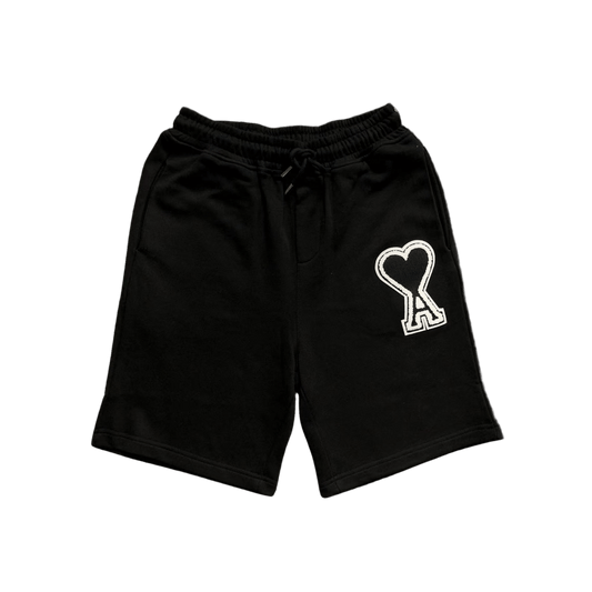 AMI Paris "Ami de Cœur" cotton short