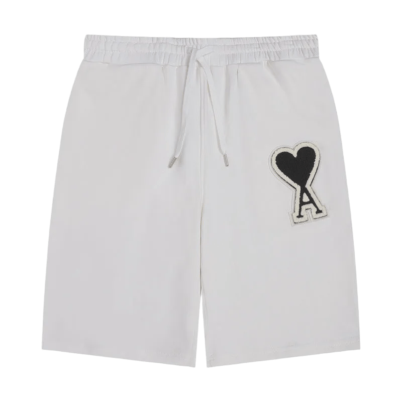 AMI Paris "Ami de Cœur" cotton short