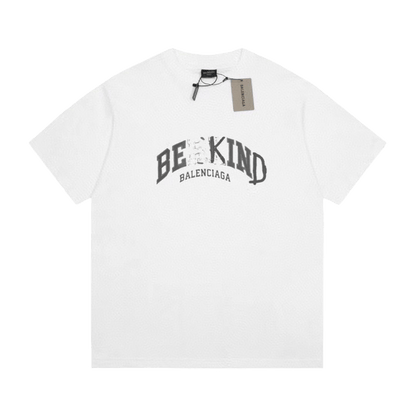 Balenciaga "Be Kind" Embroidered Jersey T-Shirt
