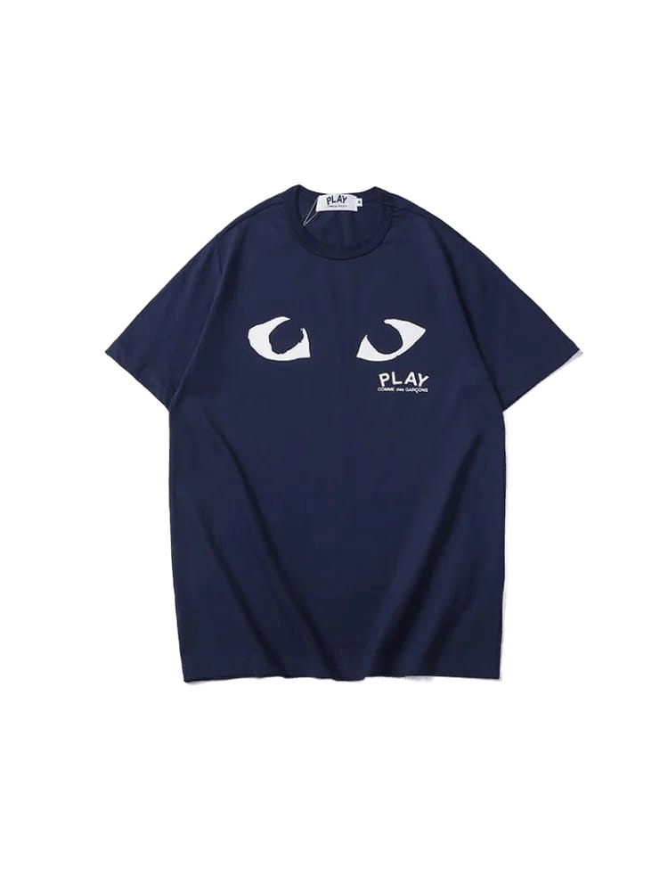 COMME des GARÇONS PLAY Navy Eyes T-Shirt.