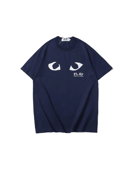 COMME des GARÇONS PLAY Navy Eyes T-Shirt.
