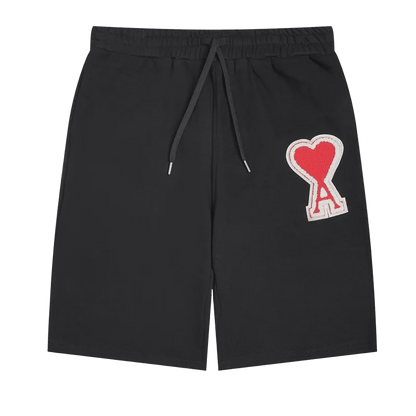 AMI Paris "Ami de Cœur" cotton short
