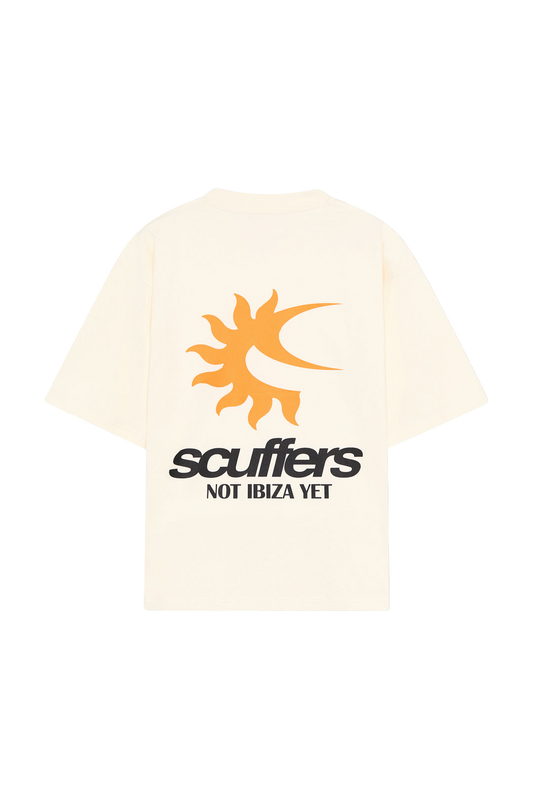 Scuffers Not Ibiza Again ecru T-shirt