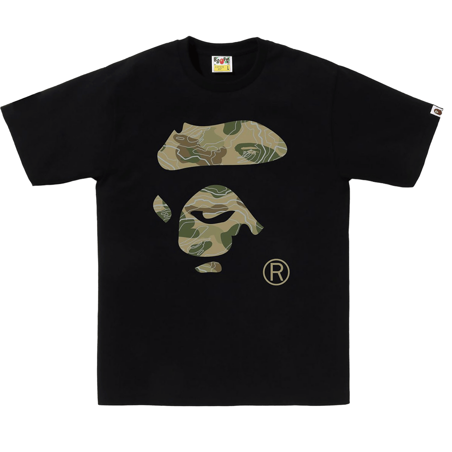 Bathing Ape BAPE Camo Ape Face STA Tee