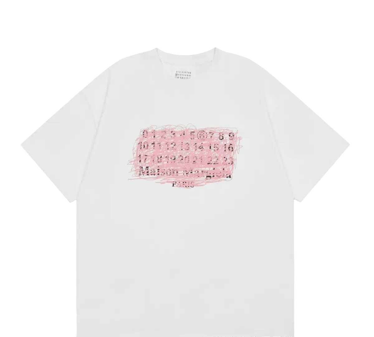 Maison Margiela  jersey features a distinctive scribble-style print