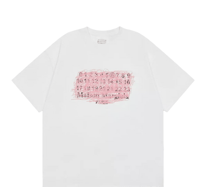 Maison Margiela  jersey features a distinctive scribble-style print