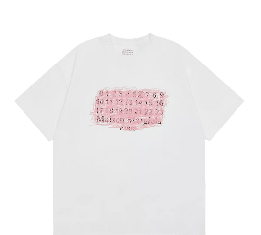 Maison Margiela  jersey features a distinctive scribble-style print