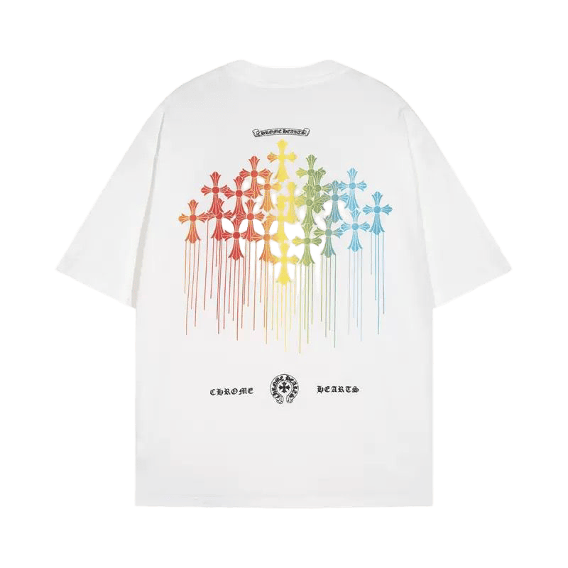 Chrome Hearts Multi Color Cross Cemetery T-Shirt