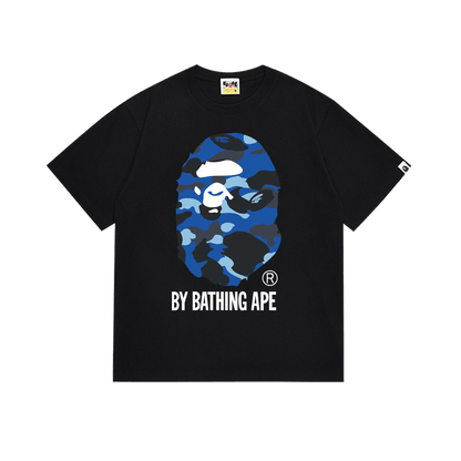 BAPE Color Camo By Bathing Ape Tee in White/Blue