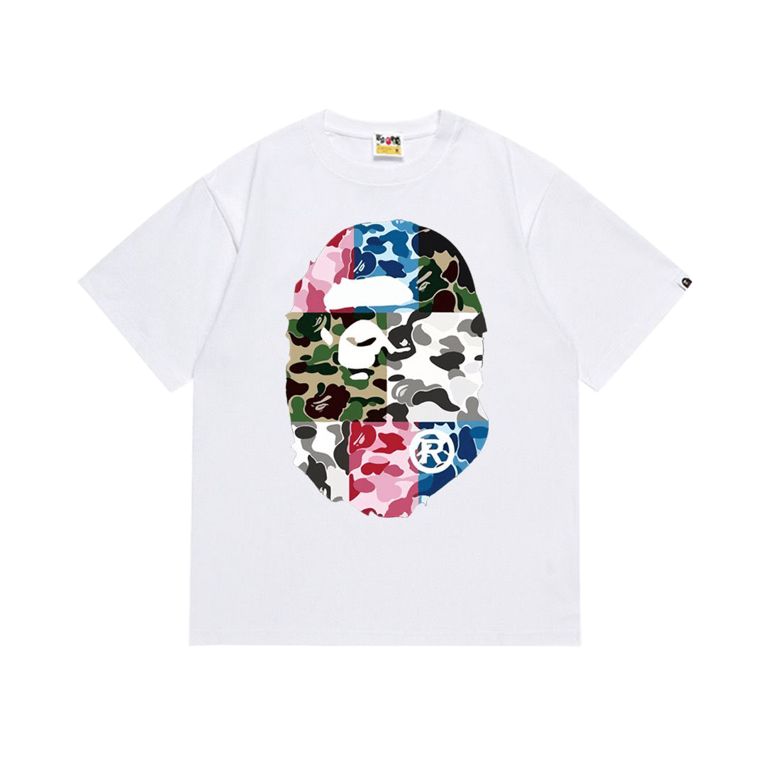 BAPE ABC Camo Crazy Big Ape Head Tee