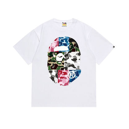 BAPE ABC Camo Crazy Big Ape Head Tee