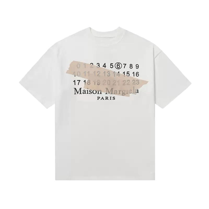 Maison Margiela  featuring a stamp rendition of the brand's signature logo
